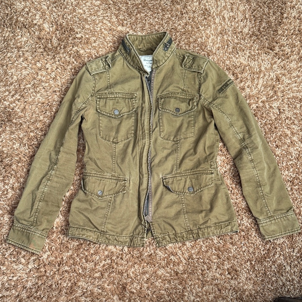 Abercrombie Khaki Utility Jacket for Women